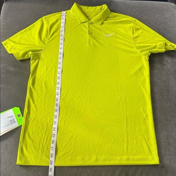 Nike Men's Short Sleeve Dri-Fit Core Golf Polo Shirt Bright Cactus M NEW *Sample - Picture 4 of 9